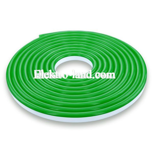 Светодиодная лента NEON 12В JL 2835-120 R IP65 зеленая, герметичная, 1м